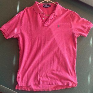 RALPH LAUREN Polo Shirt SIZE LARGE - Red- Great!